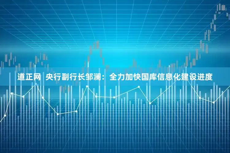 道正网  央行副行长邹澜：全力加快国库信息化建设进度
