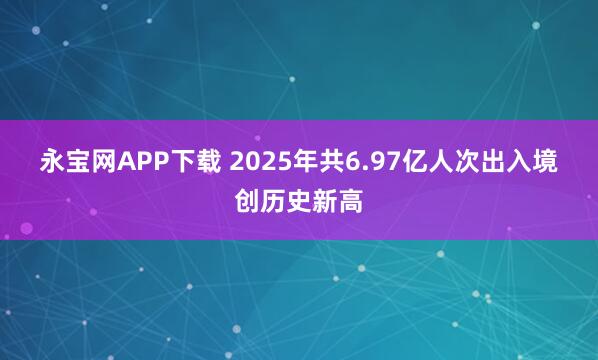 永宝网APP下载 2025年共6.97亿人次出入境 创历史新高